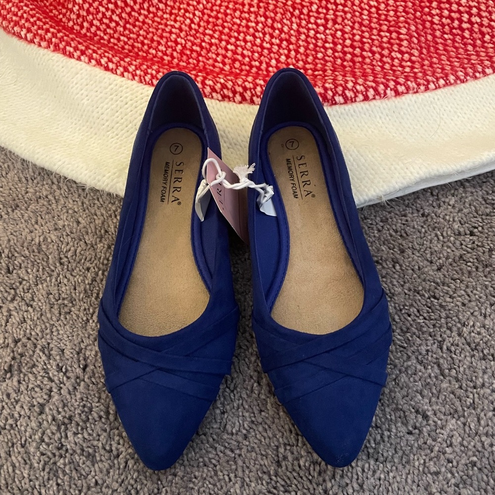 Serra Women's Elegant Royal Blue Flats